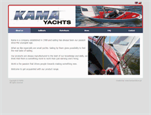 Tablet Screenshot of kamayachts.com